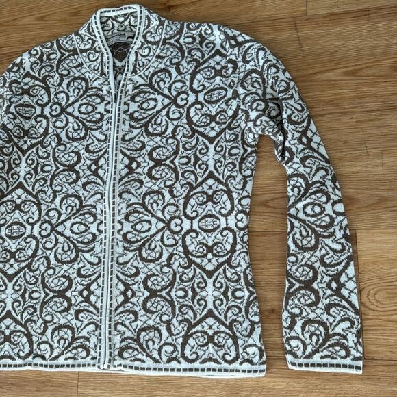 Peruvian Link Women's Monterey Cardigan Sz Small Alpaca Collection Camel Cozy - Picture 4 of 11